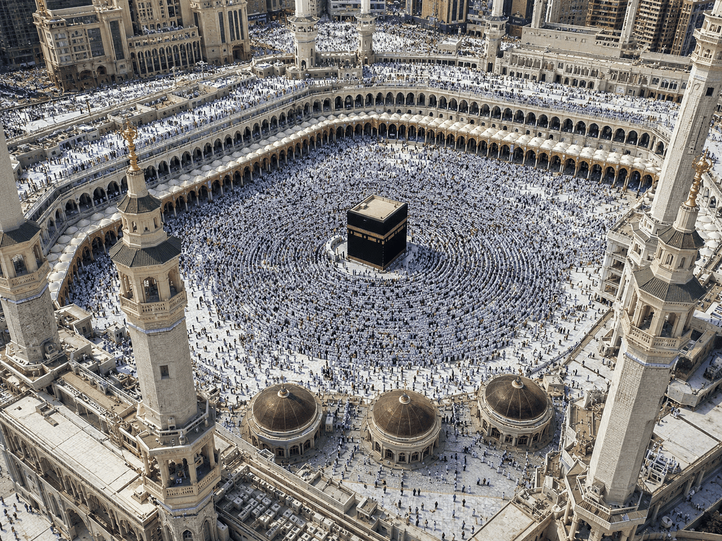 The Grand Mosque in Mecca during the best time to perform Umrah